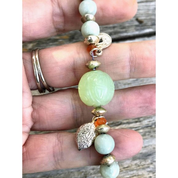 Vintage Asian Style Bracelet Sterling Charms Beads - Picture 6 of 7